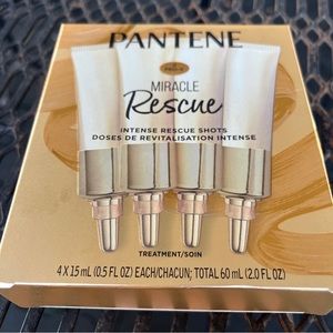 Pantene Miracle Intense Rescue Shots Dry Hair Treatment, 4 Count, 0.5 fl oz each